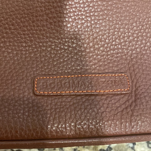 BCBG Max Azria y2K handbag brown pebbled leather shoulder bag - Picture 8 of 9
